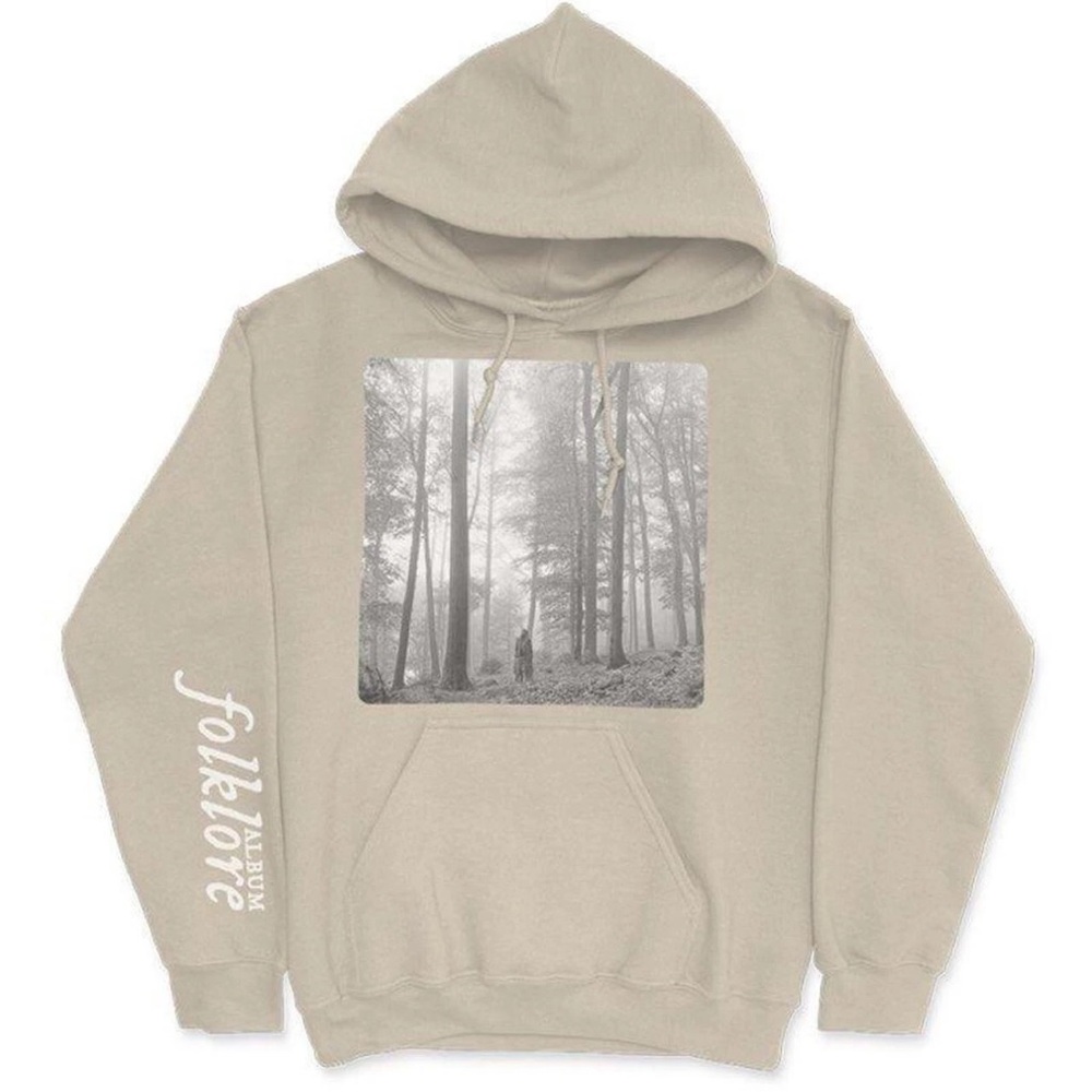 Folklore In The Trees Hoodie Beige XL BRAND NEW Taylor Swift Sweatshirt